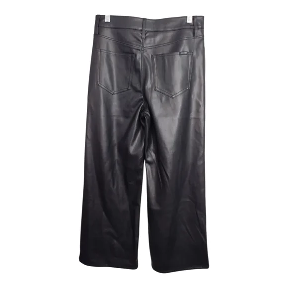 Joe's Jeans Wide Leg Faux Leather High Waist Boho Preppy Festival Office Pant 29 - Picture 2 of 6